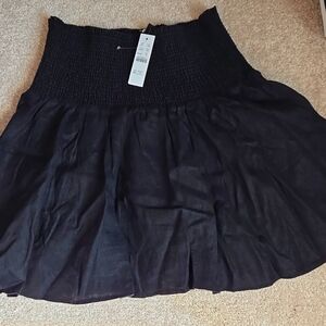 NWT Shirred Linen J. Crew Skirt